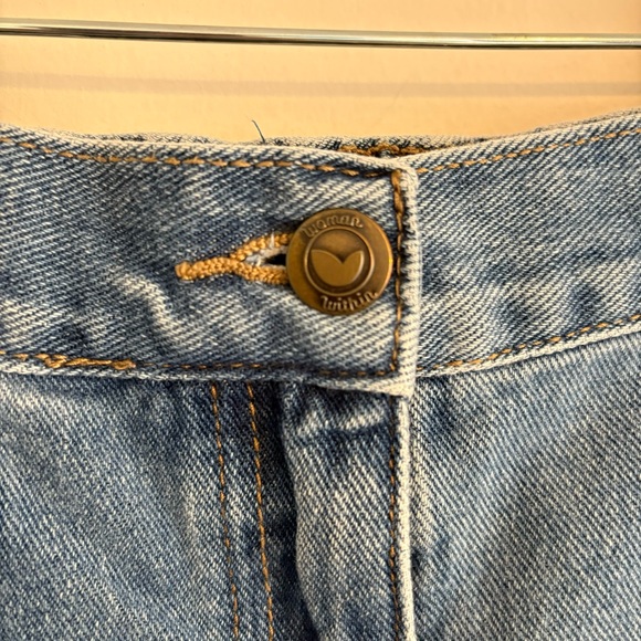 Woman Within Perfect Cotton Back Elastic Denim Straight Jeans Size 14W - Picture 3 of 7